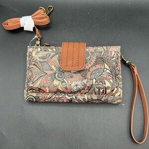 Sakroots Olympic Smartphone Crossbody Floral Boho Wristlet NWOT